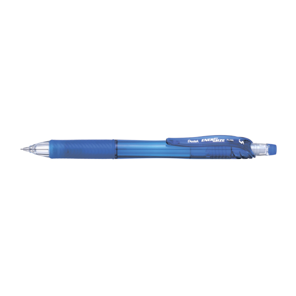 Карандаш механический 0,5мм HB, пластик. корп., синий, ластик "EnerGize" PL105-CX Pentel